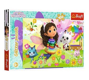 Trefl Pappussel Trefl 100 Bitar Glitter Gabby - Multi/patterned - ONE SIZE