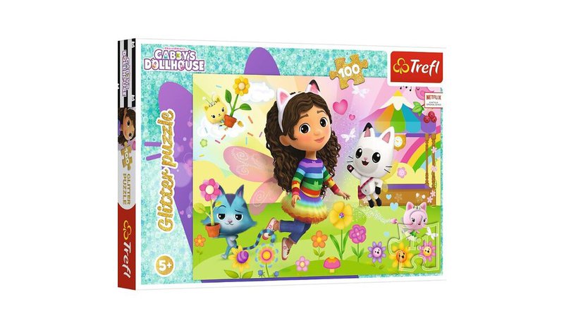 Trefl Pappussel Trefl 100 Bitar Glitter Gabby - Multi/patterned - ONE SIZE