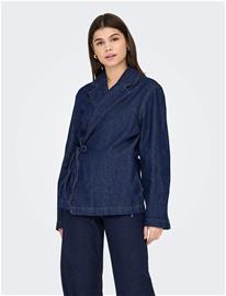 ONLY Onlellis L/S Ovs Dnm Bow Tie Jacket Akm - Navy - XL
