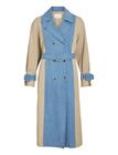 Vila Vibera L/S Contrast Denim Trenchcoat - Blue - 44