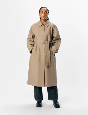 Object Objvega L/S Re Long Coat Noos - Beige - 44