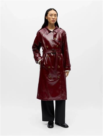 Object Objerika Trench Coat A Rep - Burgundy - 42
