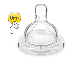 Silikonitutti Philips Avent Classic, 0+ kk