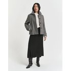 GANT Checked Short Wool Blend Car Coat Villakangastakki Pitkä Takki Multi/patterned GANT