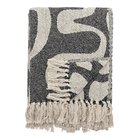 Bloomingville Salobre Throw Home Textiles Cushions & Blankets Blankets & Throws Black Bloomingville