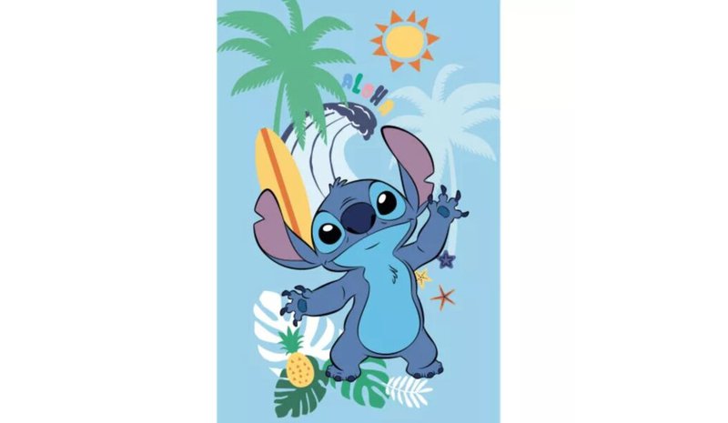 Disney Lilo and Stitch flanellipeitto, 100x150 cm – kuva 1/1