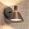 Lucande LED-ulkoseinävalaisin Tabena, mattamusta, IP44, CCT – kuva 2