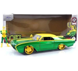 Jada Marvel Loki 1963 Ford Thunderbird 124 ilmaiseksi DieCast-leluille