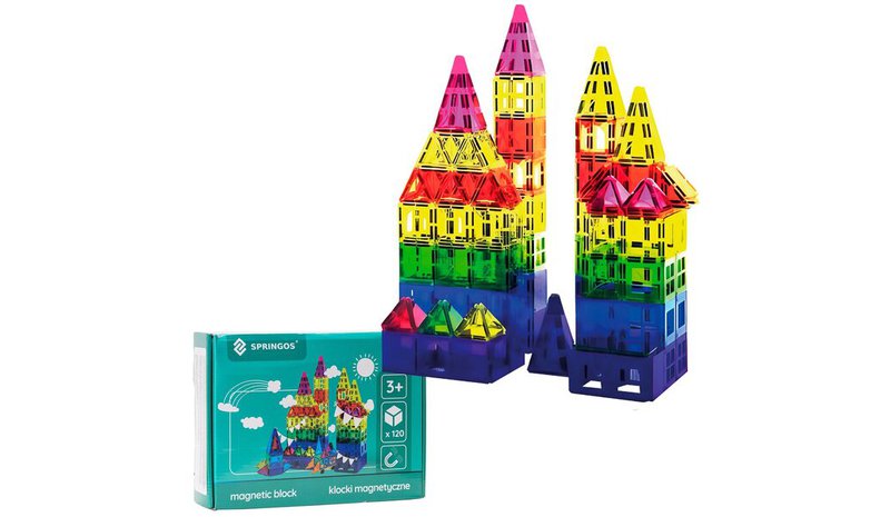 Magneettinen rakennussarja 120 osaa Springos KG0049