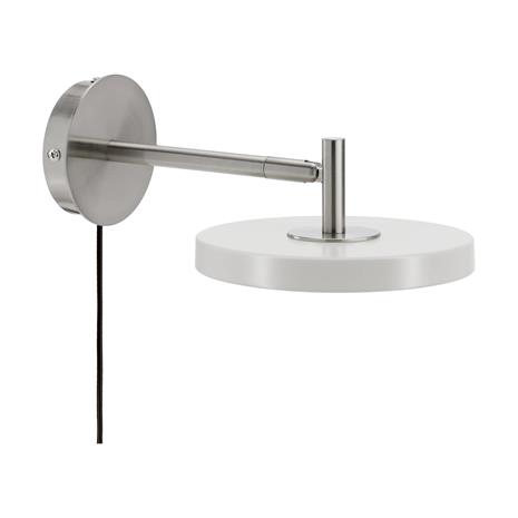 UMAGE LED-seinävalaisin Asteria Short, harmaa, teräs, pistoke