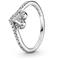 Pandora sormus Stackable Sparkling Wishbone Heart 199302C01 – kuva 2
