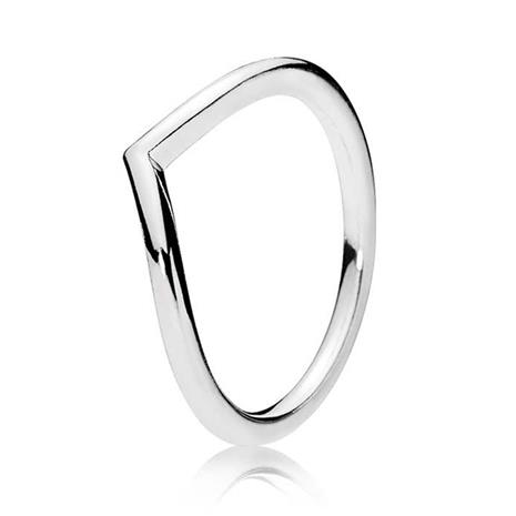 Pandora Polished Silver Wishbone sormus 196314-52