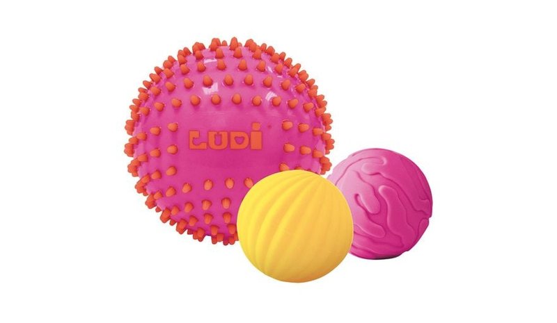 Ludi - Sensory ball set - pink - LU30022