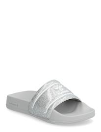 Hummel Pool Slide Glitter Jr - Silver - 38