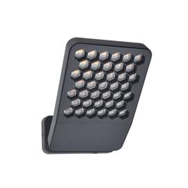 ATLANTIS-LED-ulkoseinävalaisin, tummanharmaa, 22 cm, metallia, IP54