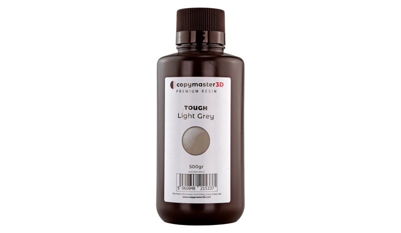 Copymaster3d Tough Uv Abs Like Resin - 500 G - Light Grey – kuva 1/2