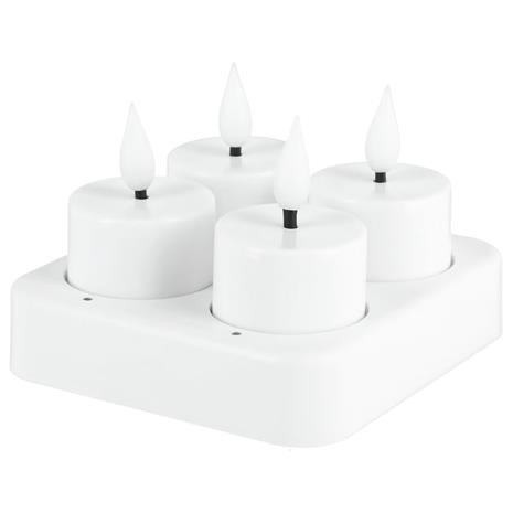 Ladattava LED-lämpökynttilä 4 kpl Northlight