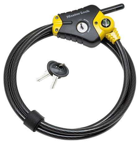 Masterlock Vaijerilukko ja avain 8420EURD, 450 cm