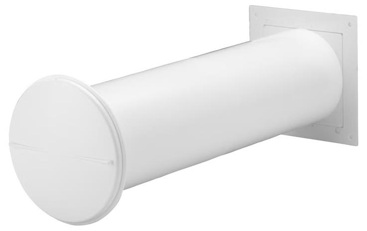 Fresh 85 mm Yksilohkoventtiili, ilmanvaihtokanava ja ritilä