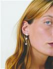 Pernille Corydon Wild Poppy Earrings Length 48 Mm - Gold - ONE SIZE