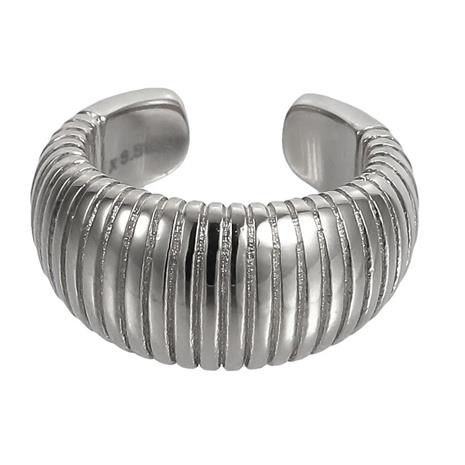 Lykken Trend kaareva earcuff teräskorvakoru 12 mm