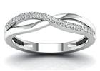 Lykken Elegance LYWG23082 crossover valkokulta timanttisormus 0,10 ct