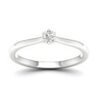 Lykken Elegance LYWG25280 valkokultainen solitairesormus 0,10 ct