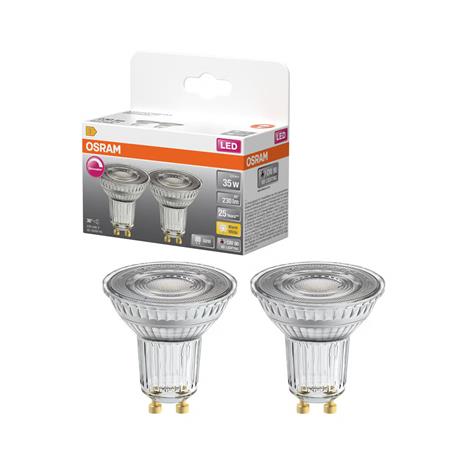 Himmennettävä heijastinlamppu LED GU10 2,4 W, Osram, 2 kpl