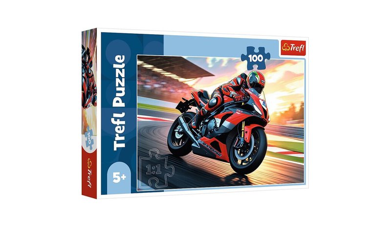 TREFL Puzzle Nopea moottoripyörä, 100 kpl