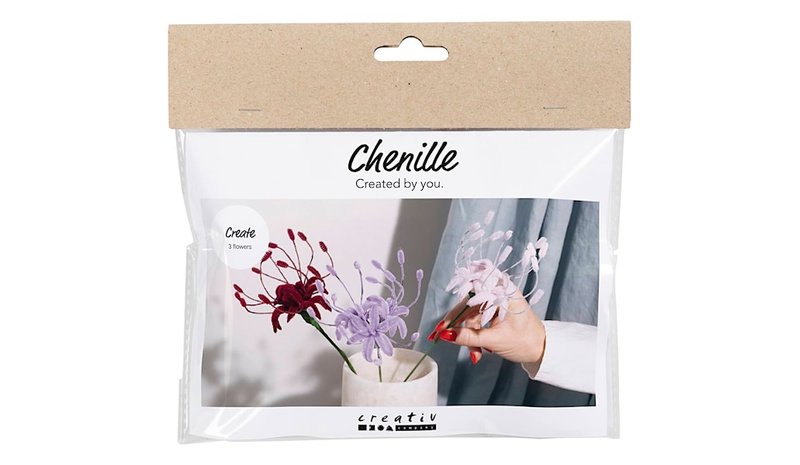 Mini DIY Kit - Chenille flowers (977759)