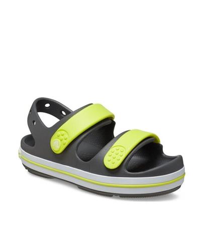 Crocs Crocband Cruiser Kids Sandaalit, Slate Grey/Acidity, 27-28