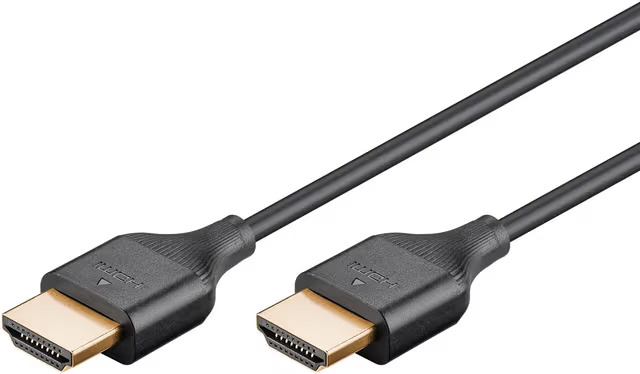 Pro HDMI 2.0 Slim - Näyttökaapeli - 5m - Musta – kuva 4/8