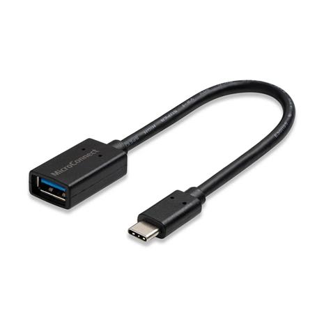 MicroConnect USB-C USB-A -adapteri, Musta