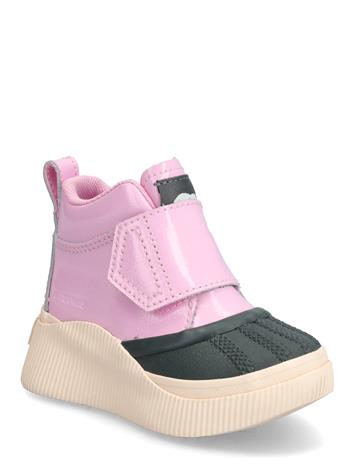 Sorel Childrens Out N About Iv Strap Wp Talvikengät Tarroilla Pink Sorel