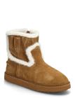 Mango Fur-Effect Suede Ankle Boots Talvisaappaat Brown Mango