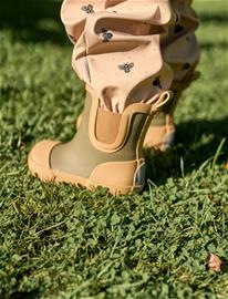 mikk-line Wellies Short - Barefoot - Khaki green - 30