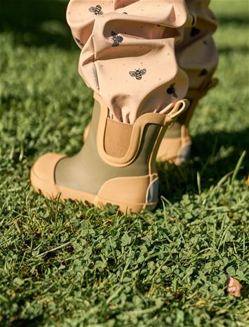 mikk-line Wellies Short - Barefoot - Khaki green - 30
