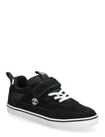 Timberland Stone Jump Low Hook & Loop Sneaker Black Suede - Black - 50