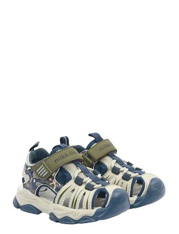 mikk-line Sandal Mesh W Velcro - Navy - 35