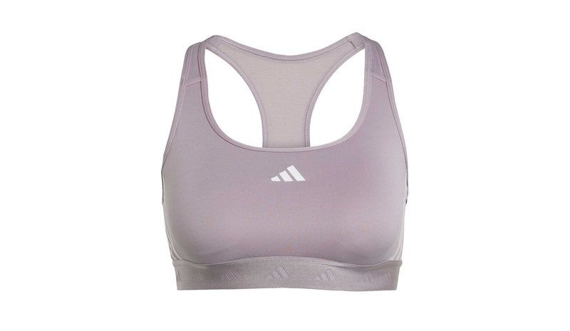 adidas Urheilurintaliivit PowerReact Medium Support Hyperglam - Violetti Nainen