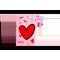 Create It! - Makeup Book Magnet Closure Heart (884526) – kuva 1