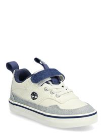 Timberland Stone Jump Low Hook & Loop Sneaker Natural Canvas - Cream - 27
