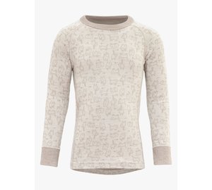 Devold DUO ACTIVE Kerrastopaita Merinovilla Kid, Raw White, 6 vuotta