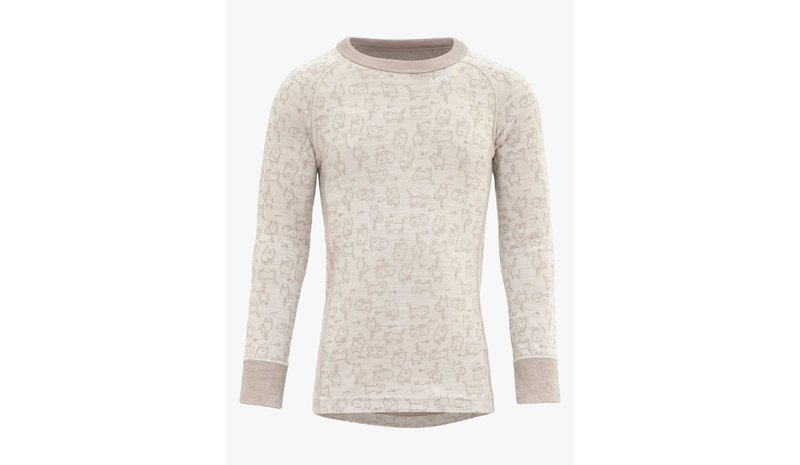 Devold DUO ACTIVE Kerrastopaita Merinovilla Kid, Raw White, 6 vuotta