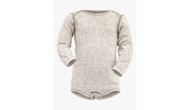Devold DUO ACTIVE Kerrastopaita Merinovillasekoite Baby, Raw White, 80