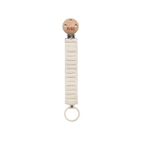 BIBS Pacifier Clip Knitted – Cloud