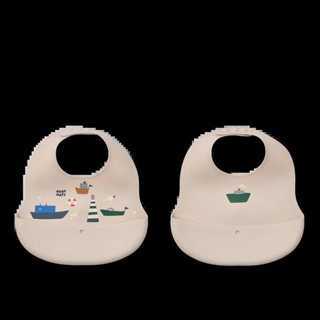 Liewood - Ember Printed Bib - Sailing / Sandy - One size