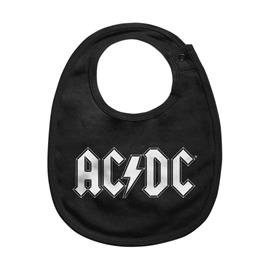 AC/DC - Logo - Ruokalappu - Lapset - Musta