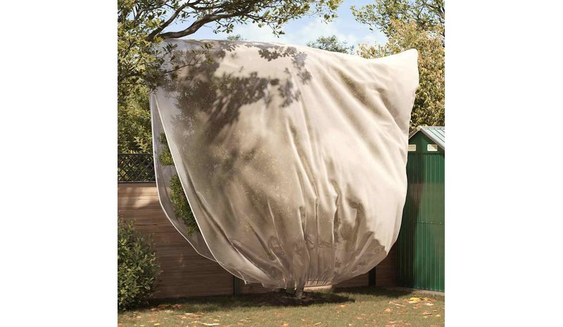 vidaXL Pakkassuoja kasviryhmille 3 pcs Beige 3 x 3,93 m