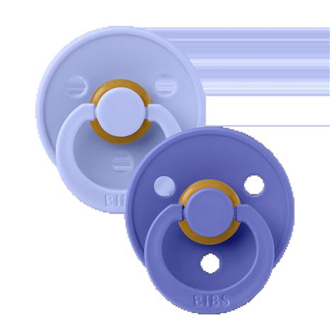 BIBS - Pacifier Colour 2 PACK - Hush/Grape - Size 2